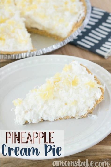 5 Minute No Bake Pineapple Cream Pie A Mom S Take