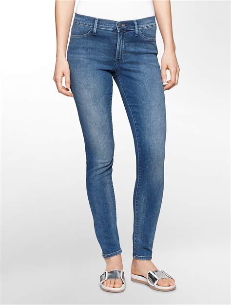 Calvin Klein Jeans Ultimate Skinny Light Wash Jeans In Blue Lyst