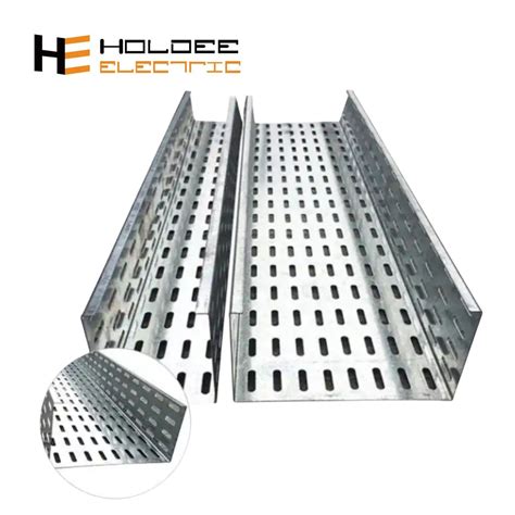 Custom Perforated Cable Tray Hot DIP Galvanized Steel Cable Trunking