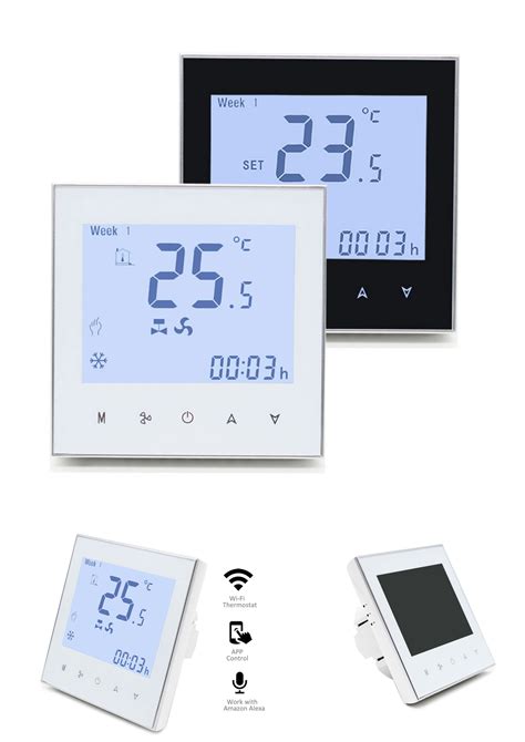 Termostato de habitación inteligente digital programable semanal con wifi