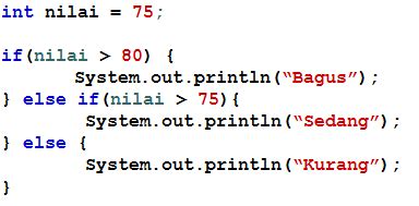 Struktur Kontrol Percabangan Pada Java RodeBlog Coding Galau