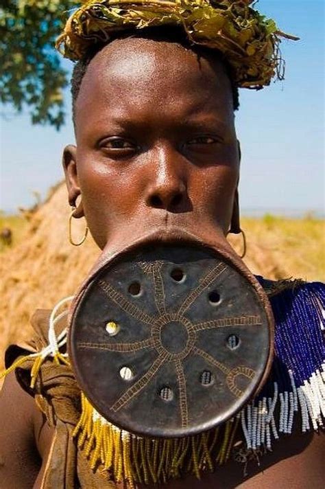 Mursi Tribe Girls With Lip Plates Extreme Body Modification Weird