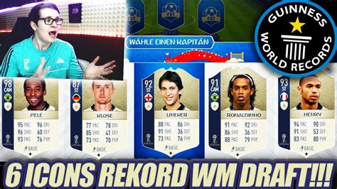 Fifa World Cup Rekord Icons In Fut Draft Ultimate Team Wm