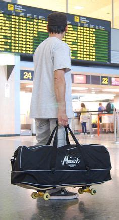 Skateboard duffel bag is ideally for easy handling in-flight and in the ...