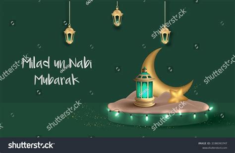 Milad Un Nabi Mubarak Means Happy Stock Vector (Royalty Free ...