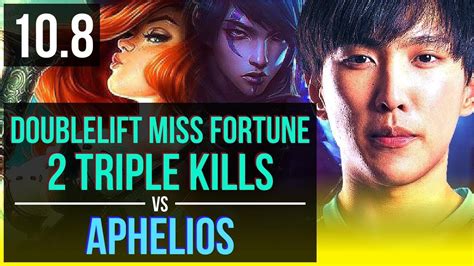 Doublelift Miss Fortune And Biofrost Thresh Vs Aphelios And Sett Adc