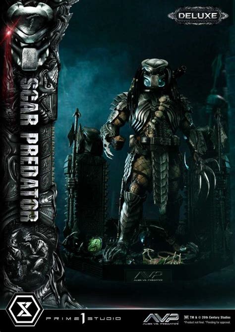 Alien Vs Predator Museum Masterline Scar Predator Deluxe Ver