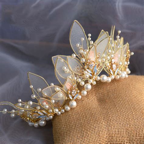 Garden Pearl Fairy Ballet Tiara Crown - Arabesque Life