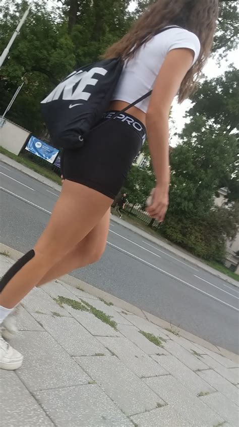 First Post OC VIdeo Cute Brunette With Glasses In Nike Pro Shorts Taking Shots Of Me As