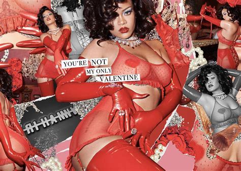 Rihanna Looks Incredible In Red Lace Lingerie As She Models Savage X