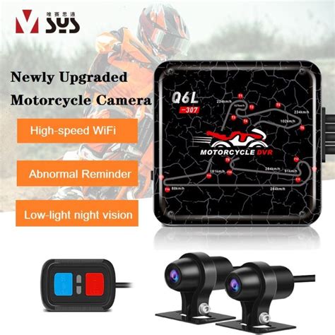 กล้องติดรถมอเตอร์ไซด์ S6L VSYS/Q6L ความเร็วสูง Wi-Fi 1080P แบบเต็มเลนส์ ...