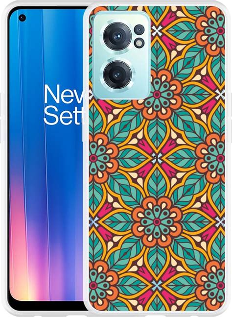 Oneplus Nord Ce Hoesje Flora Mandala Designed By Cazy Bol