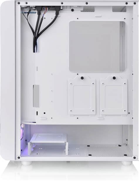 Thermaltake Ca 1x2 00m6wn 00 S200 Tg Argb Snow Tempered Glass Snow White Steel Atx Mid Tower