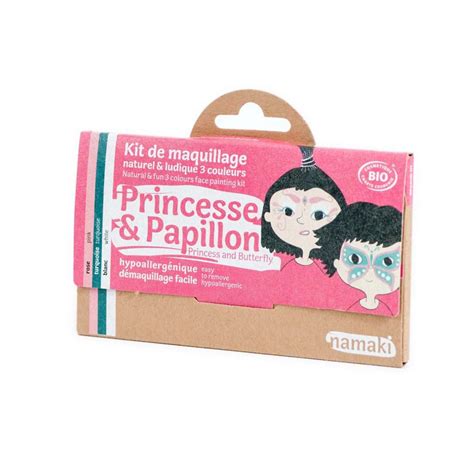 Kit De Maquillage Couleurs Princesse Et Papillons Namaki