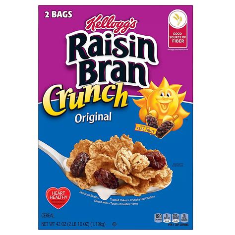 Raisin Bran Crunch with Fiber Cereal, 43.3 oz. | BJ's Wholesale Club