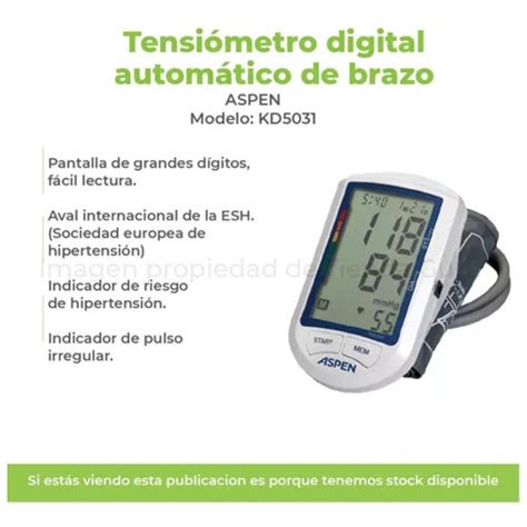 Tensi Metro Digital Aspen De Brazo Grandes D Gitos Kd Aspen