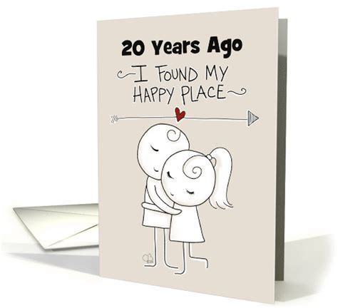 Customizable Year Happy 20th Anniversary for Husband... (1528900)