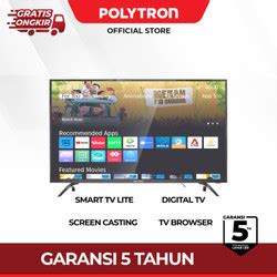 Promo POLYTRON 4K UHD Smart Google TV 43 Inch PLD 43UG5959 Cicil 0 3x