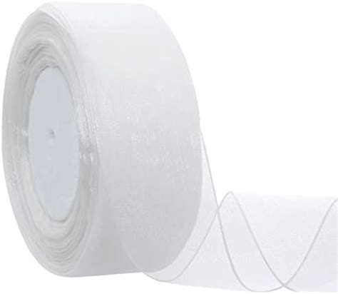 Amazon Inch Yards Sheer Wired Organza Ribbon Ivory