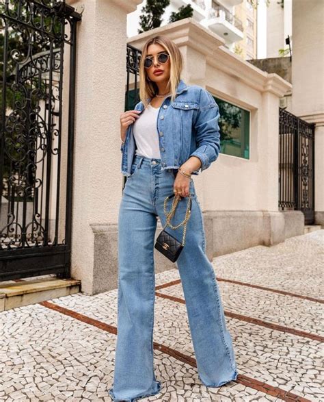 Calça Wide Leg C E A - Looks com calça wide leg: veja 35 maneiras de como usar a peça que é ...