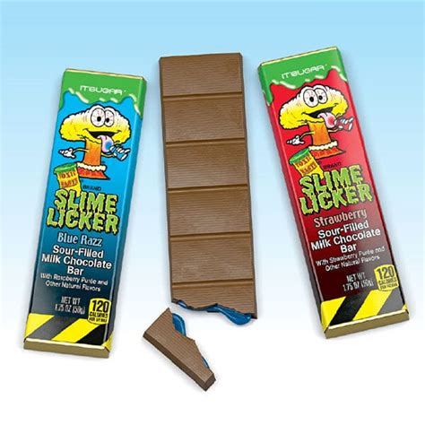 Toxic Waste Slime Licker Sour Filled Milk Chocolate Bars 50g Multipl