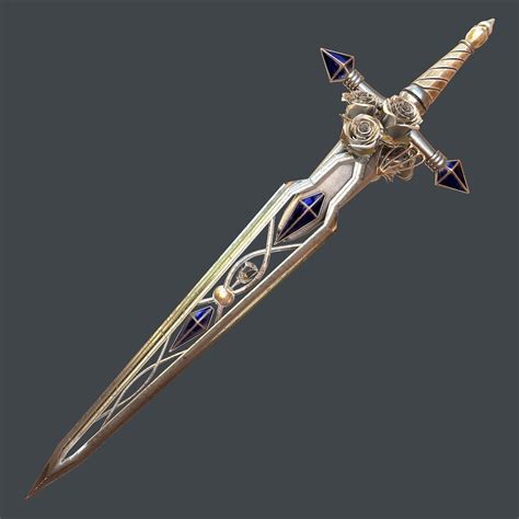 Pbr Fantasy Sword 21 3d Model Cgtrader