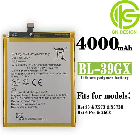 Gk Battery For Infinix Hot S X Bl Gx Bl Gx Higt Quality Battery