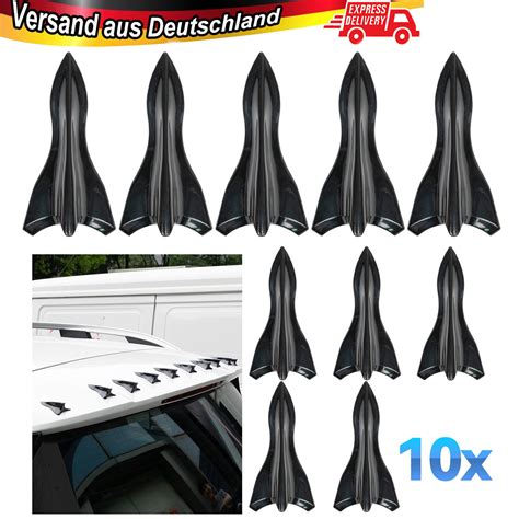 10x Universal Haie Fin Vortex Generator Diffusor Auto Dach Spoiler