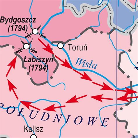 Dwustronna Mapa Cienna Historyczna Rzeczpospolita W Okresie