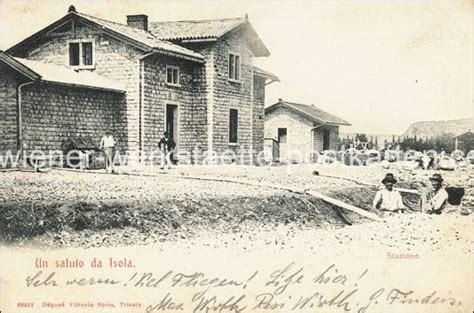 Isola Bahnhof um 1905 Wiener Werkstätte Postkarten