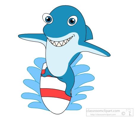 Cartoons Clipart - cartoon-shark-surfing-on-board-81599-clipart ...