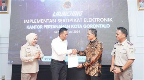 Sertifikat Elektronik Resmi Diperkenalkan Di Kota Gorontalo Oleh