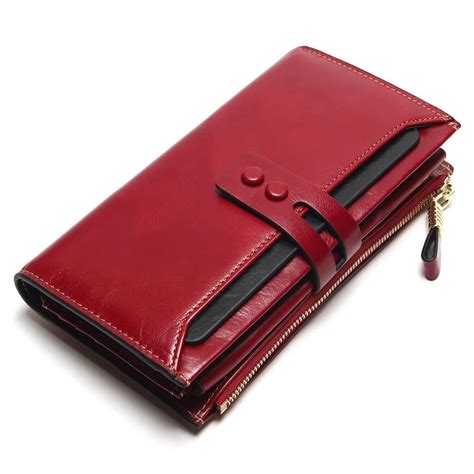 Quality Genuine Leather Long Women Wallets Price 4568 And Free Shipping