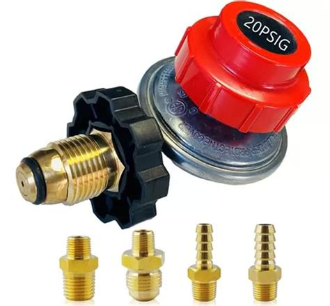 Regulador De Propano Ajustable 0 20 Psi Con Conector De Mang Envío gratis