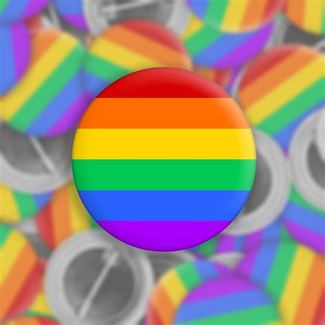 Rainbow Pride Flag 1 5 Button Set Lgbtq 1 5 Inch Pinback Button Gay Pride Flag T Equality Pin