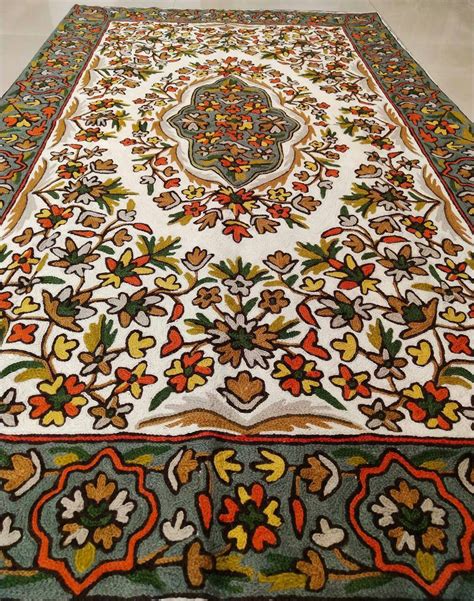 3x5 Yasmin Wool Rug Floral Area Rug Indian Rug Handmade - Etsy