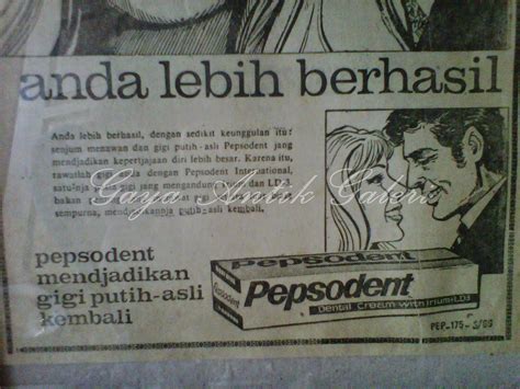 Gaya Antik Galeri Poster Iklan Jadul Pepsodent Terjual Sold Out