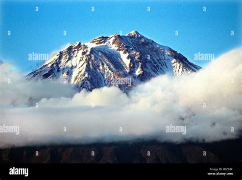 View Of Koryaksky Volcano On The Kamchatka Peninsula Stock Photo Alamy