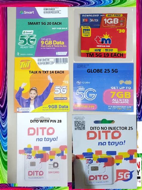 Mega Sale Tnt Smart Dito Sim Tm Globe Available All Sim Card Lazada Ph