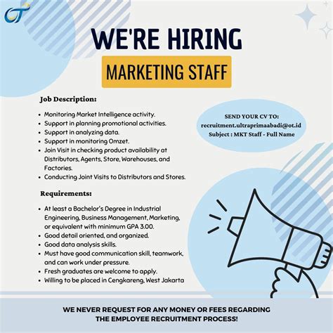 Marketing Staff PT Ultra Prima Abadi Orang Tua Group IKA UM