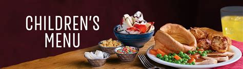 Kids Carvery Menu Delicious And Affordable Toby Carvery