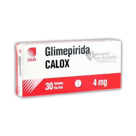 GLIMEPIRIDA CALOX 4MG 1 1 Farmacia San Antonio