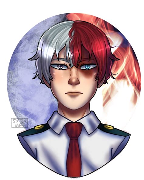 Shoto Todoroki Portrait By Syramfs On Deviantart