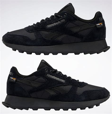 Classic Leather Shoes In Core Black Core Black Pure Grey 7 Reebok Official Uk