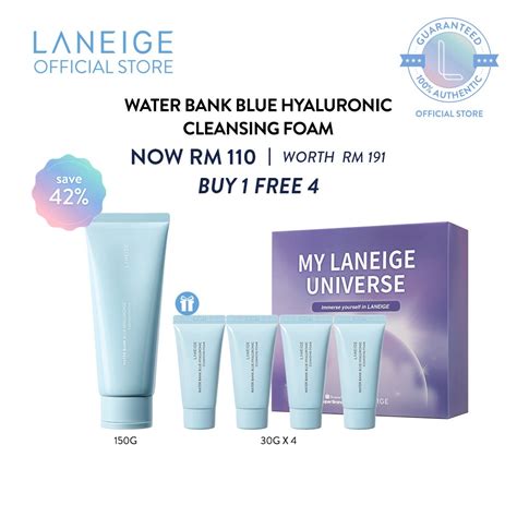 Laneige No 1 Hydration Care Water Bank Blue Hyaluronic Cleansing Foam