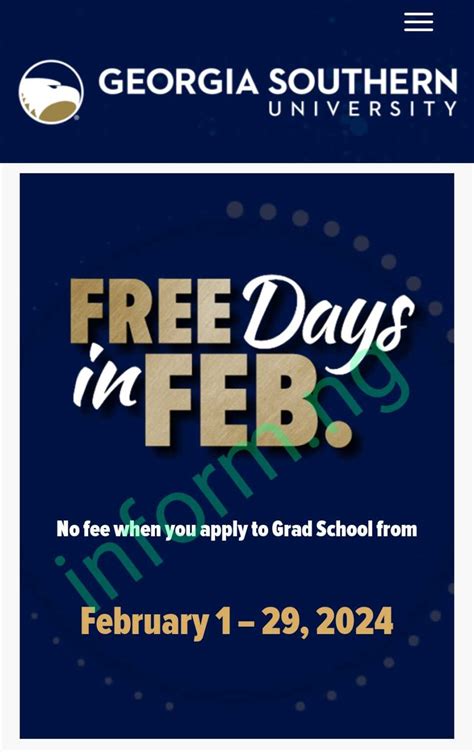 Georgia Southern University Application Fee Waiver 2024