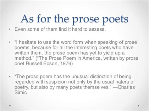 Prose Poetry Presentation