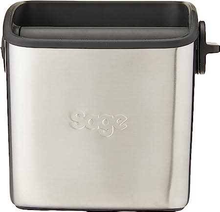 Sage BES100GBUK The Knock Box Mini Coffee Grind Bin Silver Amazon Co