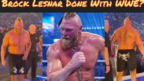 SHOCKING Is Brock Lesnar Done With WWE In 2022 Brock Lesnar