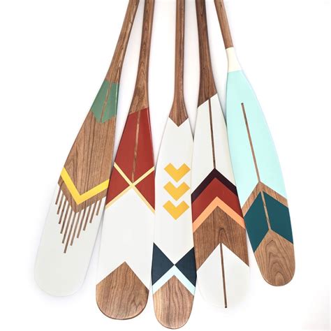 Norquayco Norquay Co Artisan Painted Canoe Paddle